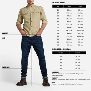 Vaqueros vaqueros de corte personalizado para hombre con lavado a la moda y detalles elegantes - Product Image 6