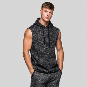 Oversized Sleeveless Hoodie Women Workout Muscle Fit Hood Singlet Tops <b>Ladies</b> 100% Cotton Polyester <b>Gym</b> Hoodies Women's - Product Image 5