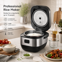 Cuisinières à riz multifonctions 12-en-1, 4L, 700W, cuiseur à riz électrique intelligent avec minuterie de retard de 24 heures, pot intérieur en verre antiadhésif