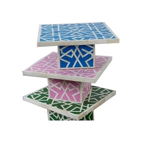 Base para Pastel de Madera con Incrustaciones de Nácar, Regalo de Eid, para el Día de la Madre, Navidad, Servir Cupcakes, Decoración de Bodas y Ramadán - Product Image 3