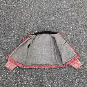 Veste en toile en cuir pour hommes de qualité supérieure Vêtements d'extérieur élégants pour vêtements de mode de rue décontractés Artisanat durable Logo avant - Product Image 6