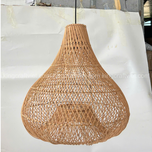 High Quality Handwoven Rattan Lampshade Beautiful Lampshade For Decoration In Livingroom Restaurant From Vietnam - Product Image 3