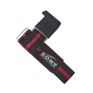 สายรัดข้อมือนีโอพรีน SONISPO ปรับระดับได้ พร้อมตัวล็อคสีดำแดง กันลื่น สำหรับยกน้ำหนัก ฝึกความแข็งแรง ใช้ได้ทั้งชายและหญิง - Product Image 3
