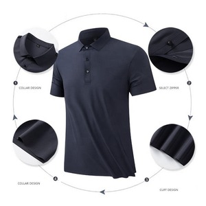 Camisetas OEM ODM para hombre, camisetas polo atléticas de manga corta con cuello informal, camiseta polo con logotipo personalizado para hombre - Product Image 6