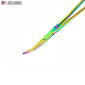 Kelly Hemostat Forceps 5,5 "Curved German Acero inoxidable Multi Color Rainbow Plasma Recubrimiento de titanio Instrumento quirúrgico - Product Image 5