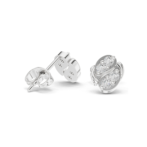 Boucles d'oreilles clous de créateur en diamant de laboratoire 0,32 CT, clarté VVS-VS EF, or 18 carats, 14 carats, 10 carats et argent 925, or rose, or jaune, or blanc - Product Image 4