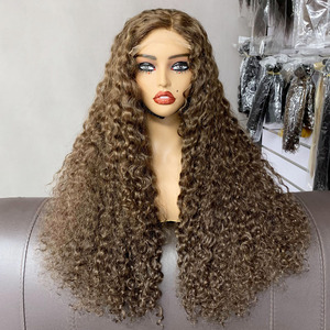 Trendy 26 - Inches Longer <b>5</b>*<b>5</b> Human Hair Wigs 4 - Colored Strands, Embrace a Modern and <b>Playful</b> Vibe - Product Image 3
