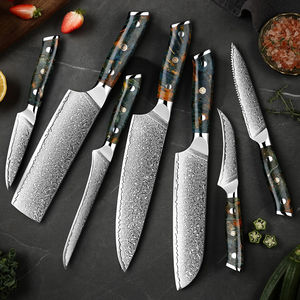 Cuchillo de Chef Damasco de alta calidad, cuchillo de Chef de cocina de 8 pulgadas, 67 capas, Japón VG10, diseño personalizado, cuchillos de cocina, venta al por mayor, OEM, ODM - Product Image 4