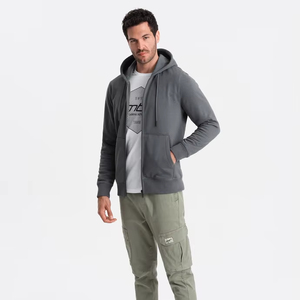 Unisex Polyester/Cotton Custom Printed Zipper-Up Hoodies Autumn 300g <b>Thick</b> <b>Fleece</b> Regular Fit High Quality OEM Service - Product Image 6