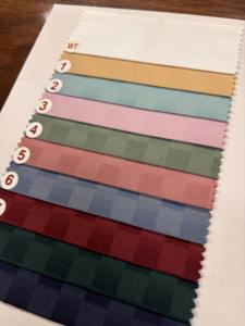 Tissu de chemise en satin de polyester de qualité supérieure, toucher doux, motif teint en fil pour les mariages et les garçons/filles - Product Image 3