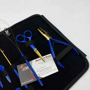 Kit de pinces d'extension de cheveux à micro anneau en or bleu vente en gros outils en acier inoxydable de qualité chirurgicale extensions de cheveux - Product Image 6