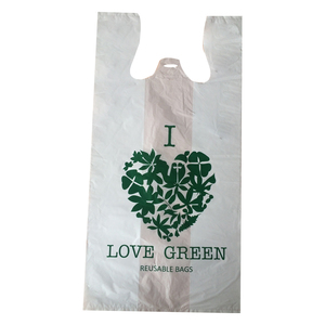 Gilet en plastique T-Shirt Sacs à provisions pour Shopping Promotion Cadeau Épicerie Supermarché Publicité - Product Image 3