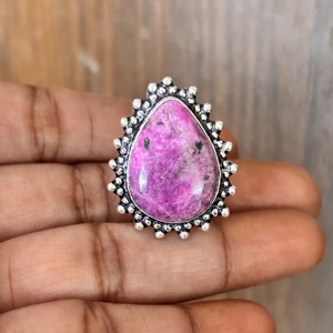 Bagues en argent plaqué argent uniques pour femmes, pierres précieuses en laiton imperméables, bijoux de mode, lot en gros, fêtes - Product Image 3