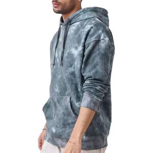 Custom Logo Acid Wash <b>Hoodie</b> for <b>Men</b> <b>Thick</b> Heavy Winter French Terry Oversized Basics Drop Shoulder with Embroidered Techniques - Product Image 4