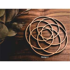 Heat Resistant Laser Cut Wooden Trivet Decorative Lotus Flower Non <b>Slip</b> Wood Coaster Hot Pad Custom Kitchen Table <b>Mat</b> for Pots - Product Image 6