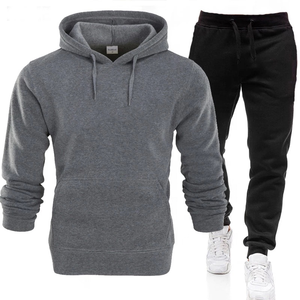 Custom 2-Piece Tracksuit for Men High Quality 100% Cotton Hooded Sweatshirts Track Suits Embroidered Casual Style for Winter - Product Image 1