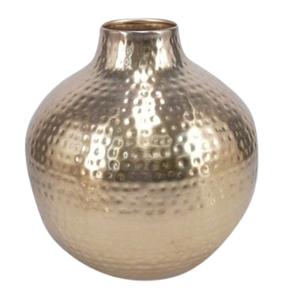 Handcrafted Hammered Gold Plated Metal <b>Flower</b> <b>Display</b> Vase Pots Latest Arrival Decorative Items Stainless Steel Iron Material - Product Image 1