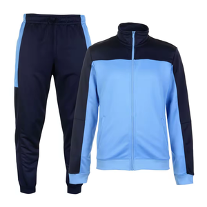 Promoción Chándal de entrenamiento con cremallera de cuarto de logotipo personalizado Traje de jogging transpirable Chándal liso para hombres Quick Dr - Product Image 1