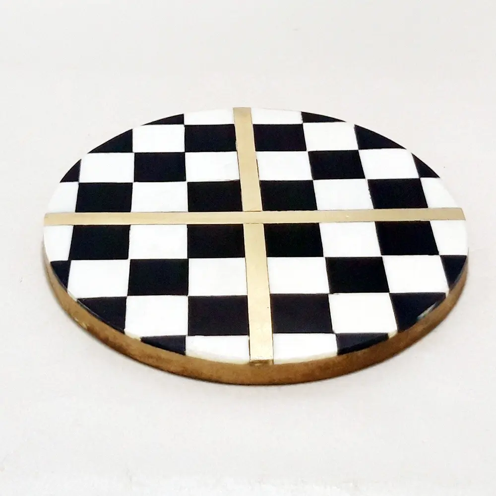 Resin Coaster with Brass Wire for Table Top Decor Classy look Coasters In good Price Direct from Manufacture