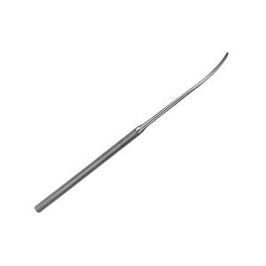 Spatule vasculaire incurvée de 185 mm (7,14 pouces), curette chirurgicale Molt, élévateur avec une largeur d'extrémité arrondie de 3 mm, manuelle, non stérile et réutilisable - Product Image 2