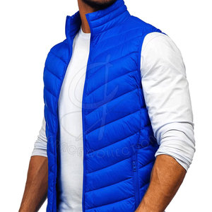 Chaleco acolchado de material impermeable de buena calidad, chaleco acolchado de tamaño personalizado para hombre con bolsillo con cremallera - Product Image 4