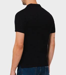 Polo d'affaires de golf personnalisé de haute qualité pour hommes T-shirt long de couleur unie imprimé 5% Spandex Polo personnalisé en coton de haute qualité - Product Image 4