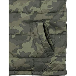 Blousons matelassés en toile pour hommes, très demandés, pour l'hiver, usage quotidien extérieur, imperméables, coupe-vent, coupe ajustée, col montant, logo frontal - Product Image 3