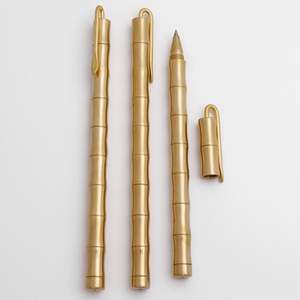 Bolígrafo Táctico de Gel de Tinta de Alta Calidad en Cobre y Latón con Clip Dorado - Product Image 2