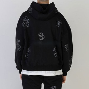 Conjunto Deportivo para Hombre, Pantalón Holgado y Sudadera con Bolsillos, Estilo Moderno, Fabricación Pakistaní, Color Sólido, Lavado Ácido, con Pedrería - Product Image 5