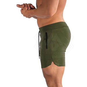 Pantalones cortos de gimnasio para hombre de poliéster/algodón de último diseño para tamaño adulto Fabricación de Pakistán pantalones cortos de gimnasio para hombre - Product Image 3