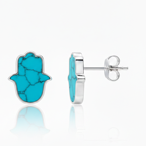 Boucles d'oreilles clous en argent sterling 925 véritable de qualité supérieure, forme Ahimsa, sertissage clos, finition haut de gamme, mignonnes, tendance, cadeau de fiançailles - Product Image 2