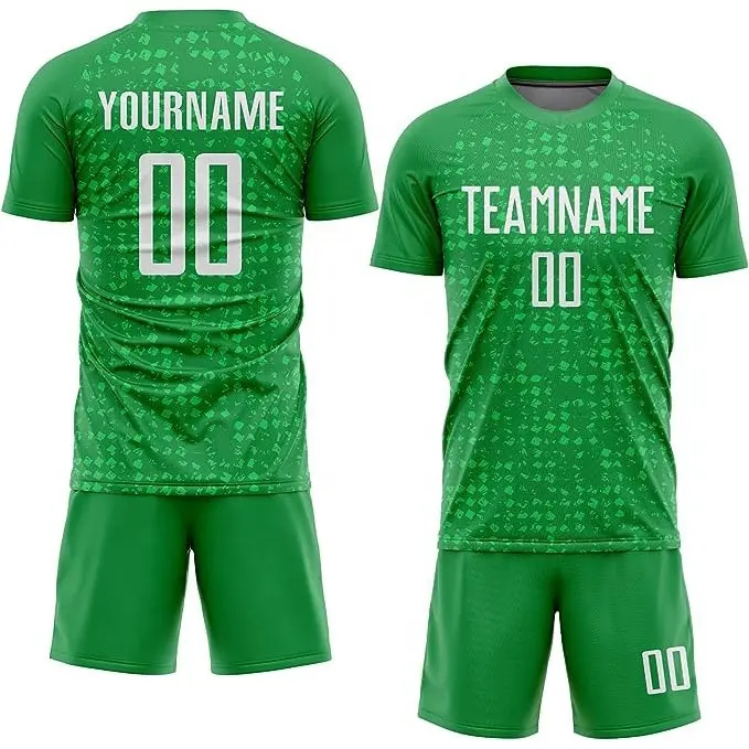 soccer wear training soccer jersey and shorts sublimation digital printing custom team name uniform jersey football wholesale