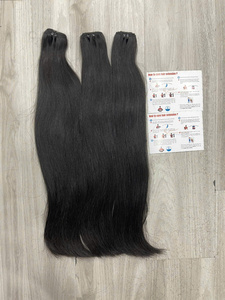 Extensiones de Cabello Natural Liso de la Mejor Calidad, Color Negro, 100% Cabello Humano Vietnamita Virgen, Sin Enredos, Producto Top 2026 - Product Image 4