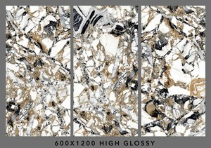 3D หมึก-เจ็ทที่มีคุณภาพสูงการออกแบบหินอ่อนเคลือบกระเบื้องพอร์ซเลน/ห้องนั่งเล่นเซรามิกกระเบื้องปูพื้นหินอ่อน/เคลือบกระเบื้องพอร์ซเลนสำหรับบาร์ - Product Image 3