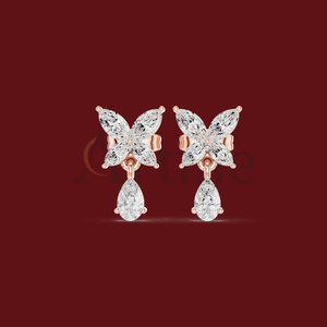 <b>Sterling</b> <b>Silver</b> 925 Zircon <b>Earrings</b> Jewelry Hollow <b>Heart</b> <b>Earring</b> Valentines Day Gift - Product Image 1