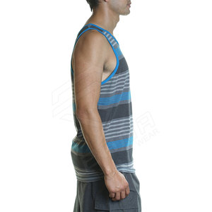Service OEM Nouveau design de débardeur d'haltérophilie pour hommes saison d'été de haute qualité coupe régulière débardeur pour hommes - Product Image 5