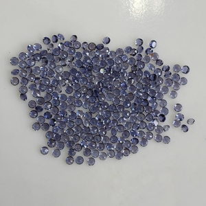 Iolite naturelle 2,25 mm, taille brillant, violet, meilleure qualité, pierre précieuse en vrac, effets pleochroïques pour la fabrication de bijoux, Red Mountain Gems - Product Image 4
