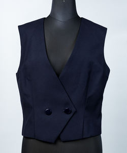 Nouveautés du fabricant : Gilet tissé élégant de style japonais pour uniforme scolaire d'hiver, vêtements élégants pour femmes, vente en gros - Product Image 2