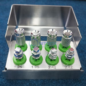 Kit Profesional de Destornilladores Hexagonales Manuales de Acero Inoxidable para Implantes Dentales, 8 Piezas, Largos y Cortos, Herramientas Quirúrgicas Intensas para Implantes - Product Image 1