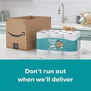 Angel Soft <b>Toilet</b> Paper with Fresh Lavender Scented Tube, 8 Mega Rolls = 32 Regular Rolls, Soft and Strong <b>Toilet</b> <b>Tissue</b> - Product Image 5