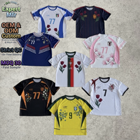 Maillot de football Y2K Blokecore personnalisé, broderie lourde, style rétro, streetwear, maillot vintage pour homme