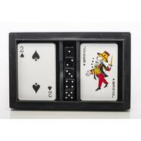 Boîte de rangement en bois pour cartes de poker et dés, prix de gros, support OEM