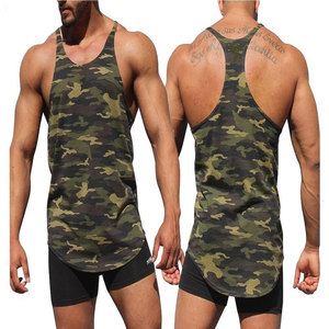 Débardeurs de gymnastique pour hommes 100% coton gilet respirant et maillot pour la conception de maillot de corps Stringer de musculation - Product Image 6