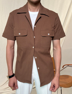 B2B Fashionable <b>Men's</b> 100% Cotton Made <b>Cuban</b> <b>Shirts</b> Trendy Cotton <b>Cuban</b> Collar <b>Shirts</b> <b>For</b> <b>Men's</b> Summer Wear - Product Image 3