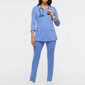 Conjunto de uniforme de Enfermería de algodón de nuevo estilo para mujer, uniformes de hospital para médicos, venta al por mayor - Product Image 1