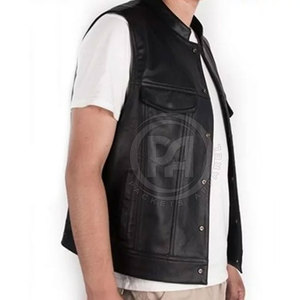 Chaleco de Cuero Ligero para Hombre, para Viajes, Ciclismo, Ropa Casual de Calle y Moda Cómoda para el Día a Día - Product Image 3