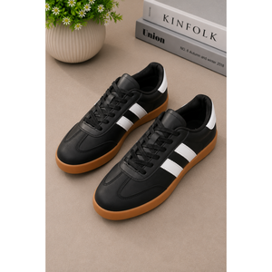 Zapatillas Deportivas Negras con Detalle de Raya Lateral, Zapatos Deportivos con Estilo - Product Image 2