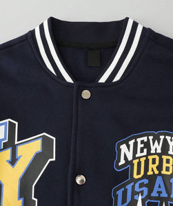 Chaqueta universitaria de moda para hombre, chaqueta bomber cálida de estilo universitario de cuero de lana personalizada para proveedores mayoristas - Product Image 3