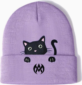 Bonnet d'hiver personnalisé avec broderie Automne Hiver Mode Casquettes en laine Chapeaux Bennie pour la plage et les voyages - Product Image 2