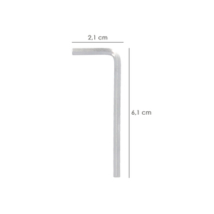 Chiave a brugola professionale standard in acciaio al cromo vanadio 3,0 mm. - Product Image 2